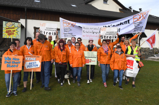  – Streikversammlung des Freien Worts in Suhl. Foto: Karl-Heinz Frank